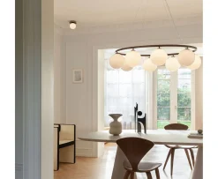 Nuura Liila 1 Vägg-/taklampa Dark Bronze/Opal Small