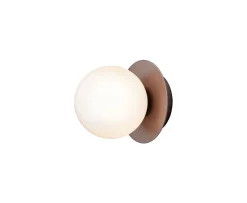 Nuura Liila 1 Vägg-/taklampa Dark Bronze/Opal Small