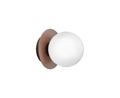 Nuura Liila 1 Vägg-/taklampa Dark Bronze/Opal Small