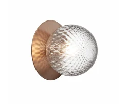 Nuura Liila 1 Vägg-/taklampa Dark Bronze/Optic Clear Medium
