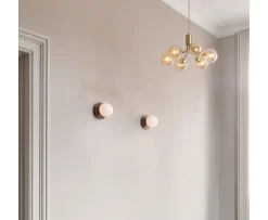 Nuura Liila 1 Vägg-/taklampa Dark Bronze/Optic Clear Medium