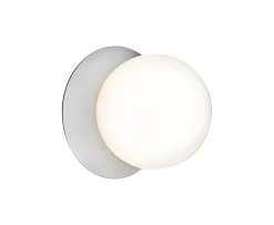 Nuura Liila 1 Vägg-/taklampa Light Silver/Opal Medium