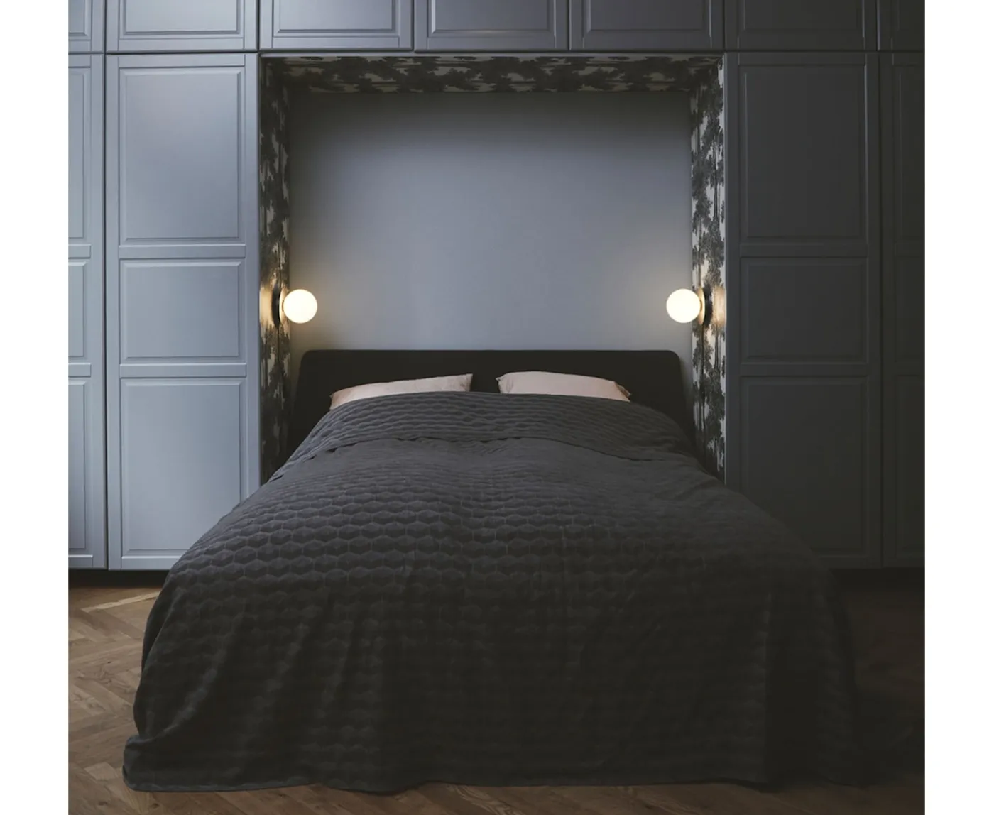 Nuura Liila 1 Vägg-/taklampa Light Silver/Opal Medium