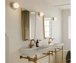 Nuura Liila 1 Vägg-/taklampa Light Silver/Opal Small