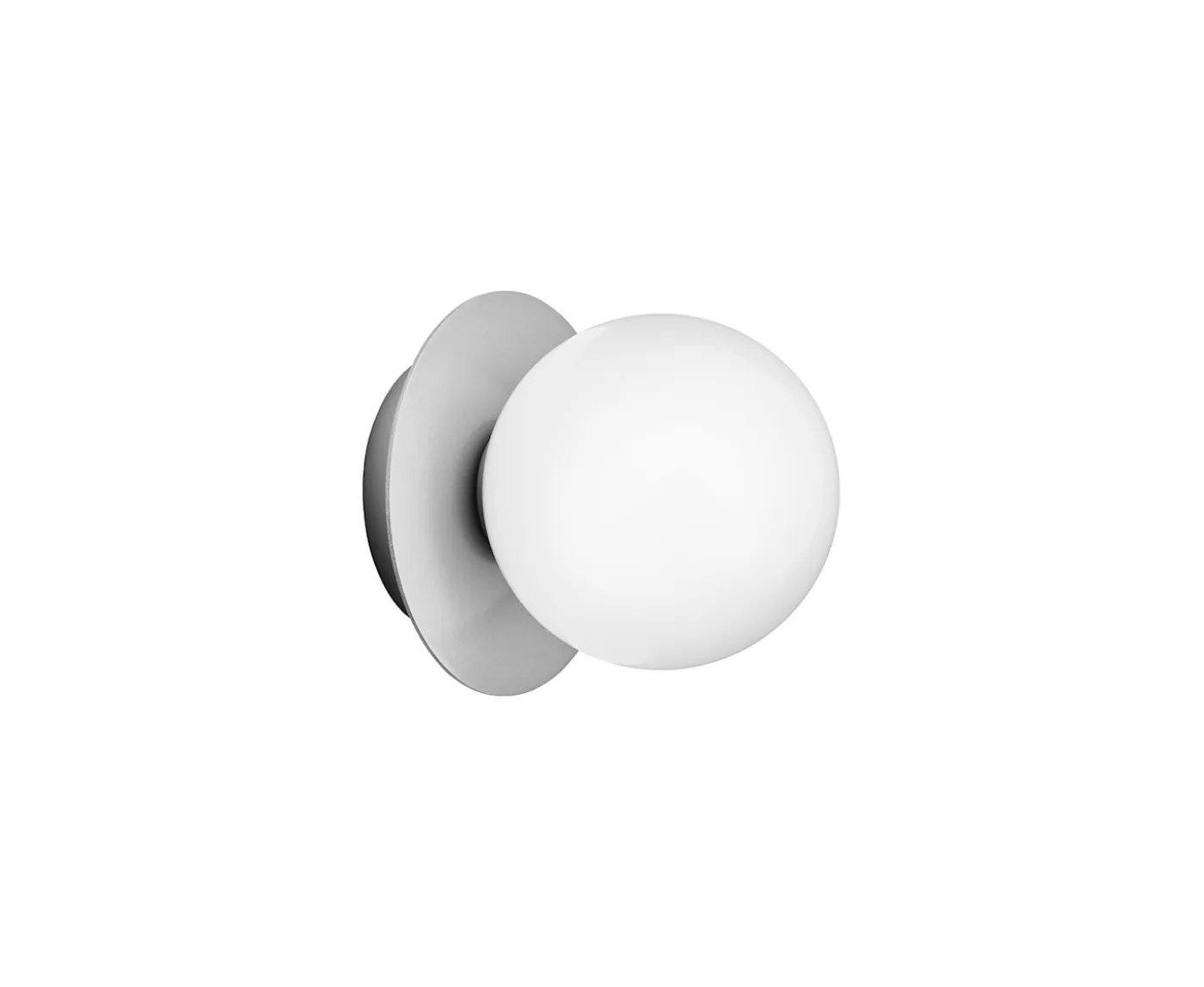 Nuura Liila 1 Vägg-/taklampa Light Silver/Opal Small