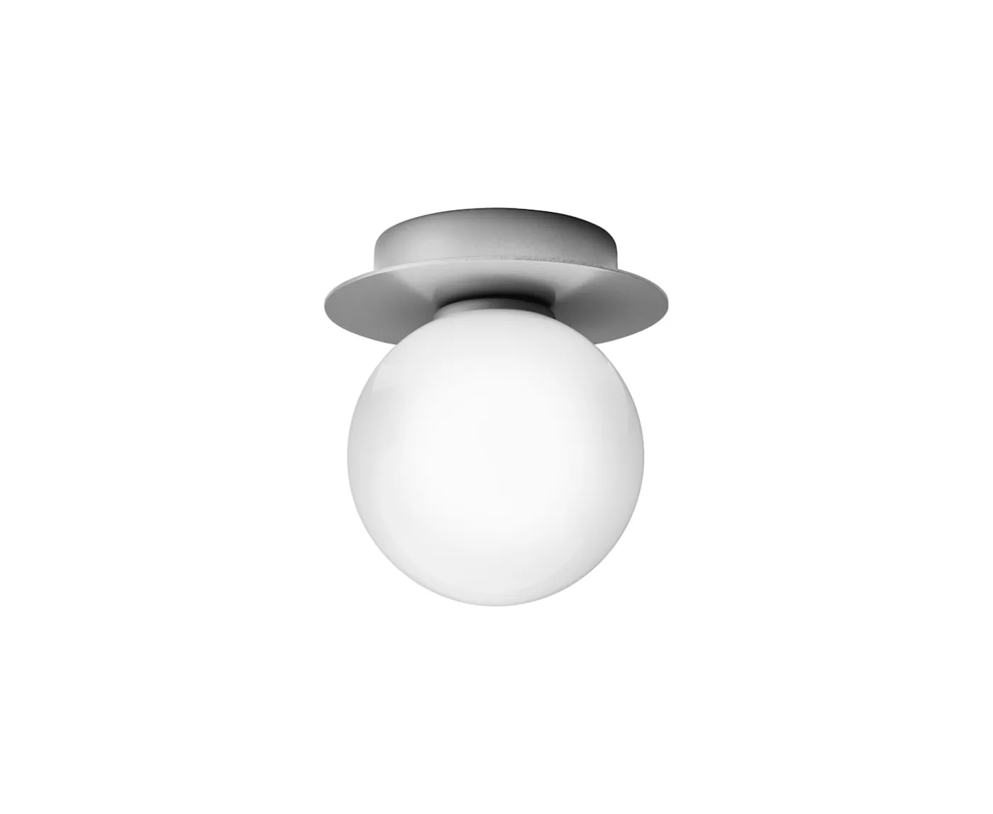Nuura Liila 1 Vägg-/taklampa Light Silver/Opal Small