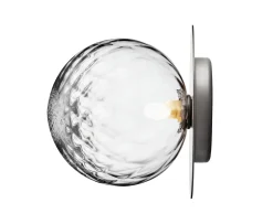 Nuura Liila 1 Vägg-/taklampa Light Silver/Optic Clear Large
