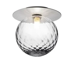 Nuura Liila 1 Vägg-/taklampa Light Silver/Optic Clear Large