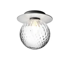 Nuura Liila 1 Vägg-/taklampa Light Silver/Optic Clear Medium