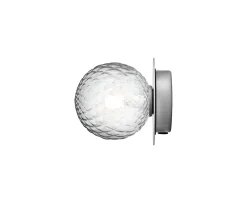 Nuura Liila 1 Vägg-/taklampa Light Silver/Optic Clear Small