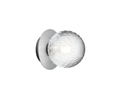 Nuura Liila 1 Vägg-/taklampa Light Silver/Optic Clear Small