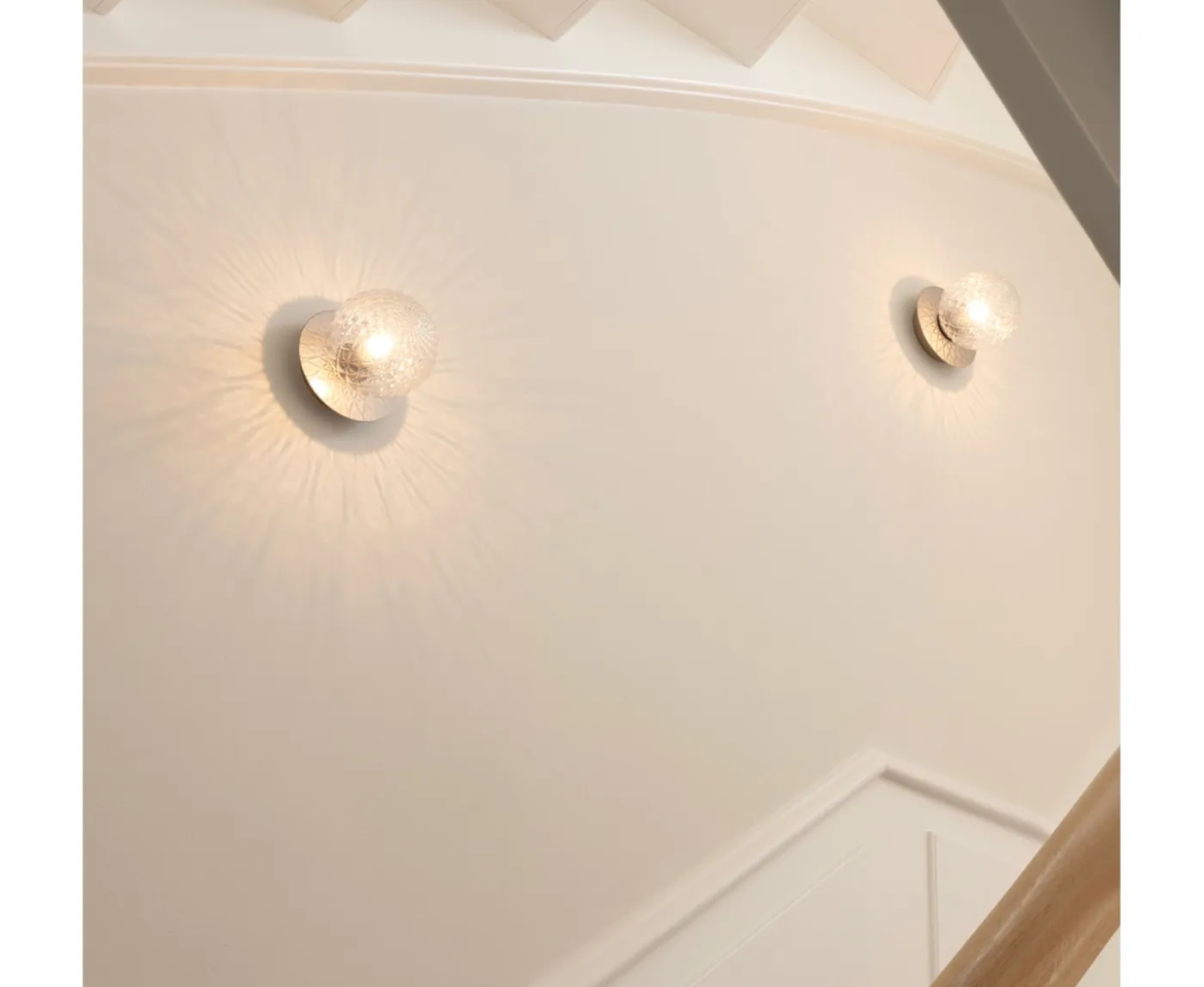 Nuura Liila 1 Vägg-/taklampa Light Silver/Optic Clear Small