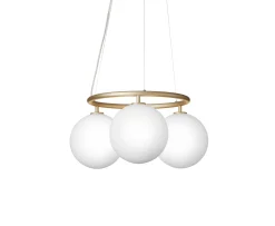 Nuura Miira 3 Circular Taklampa Brass/Opal