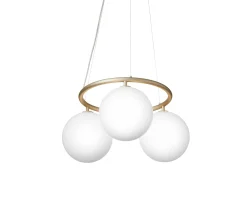 Nuura Miira 3 Circular Taklampa Brass/Opal