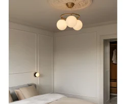 Nuura Miira 3 Circular Taklampa Brass/Opal