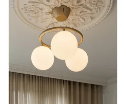 Nuura Miira 3 Circular Taklampa Brass/Opal