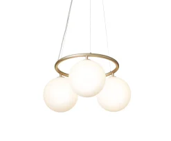 Nuura Miira 3 Circular Taklampa Brass/Opal