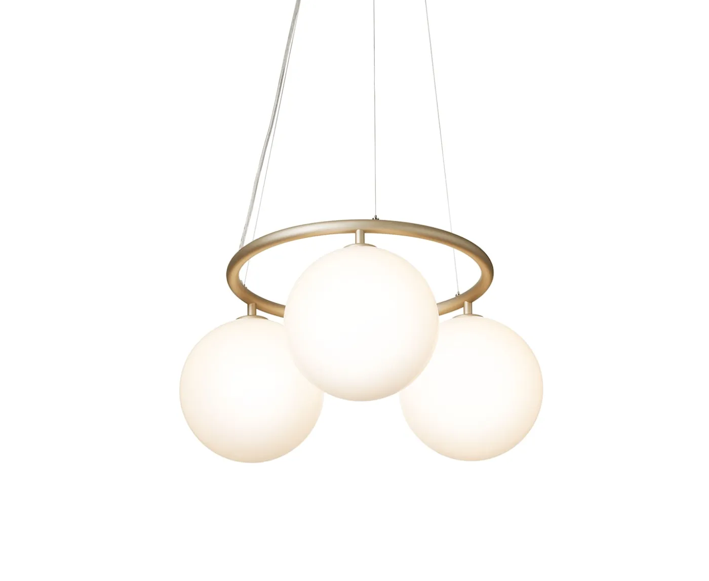 Nuura Miira 3 Circular Taklampa Brass/Opal