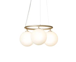 Nuura Miira 3 Circular Taklampa Brass/Opal