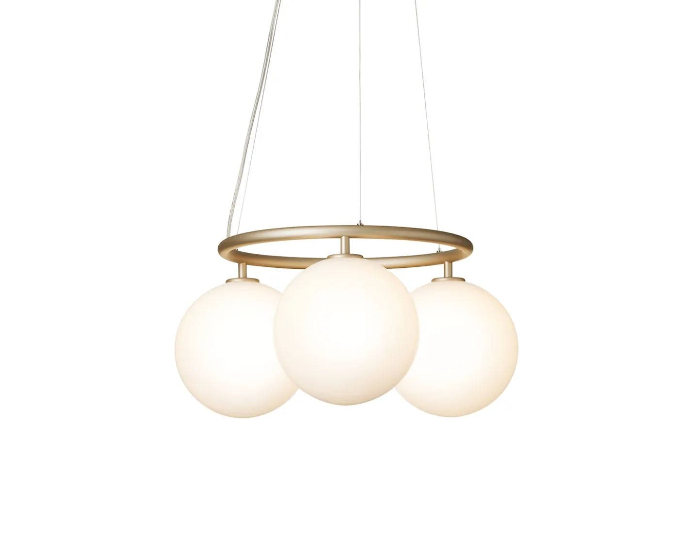 Nuura Miira 3 Circular Taklampa Brass/Opal