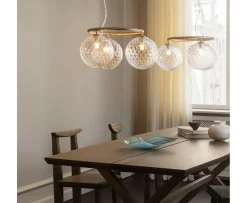 Nuura Miira 3 Circular Taklampa Brass/Optic Clear