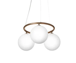 Nuura Miira 3 Circular Taklampa Dark Bronze/Opal