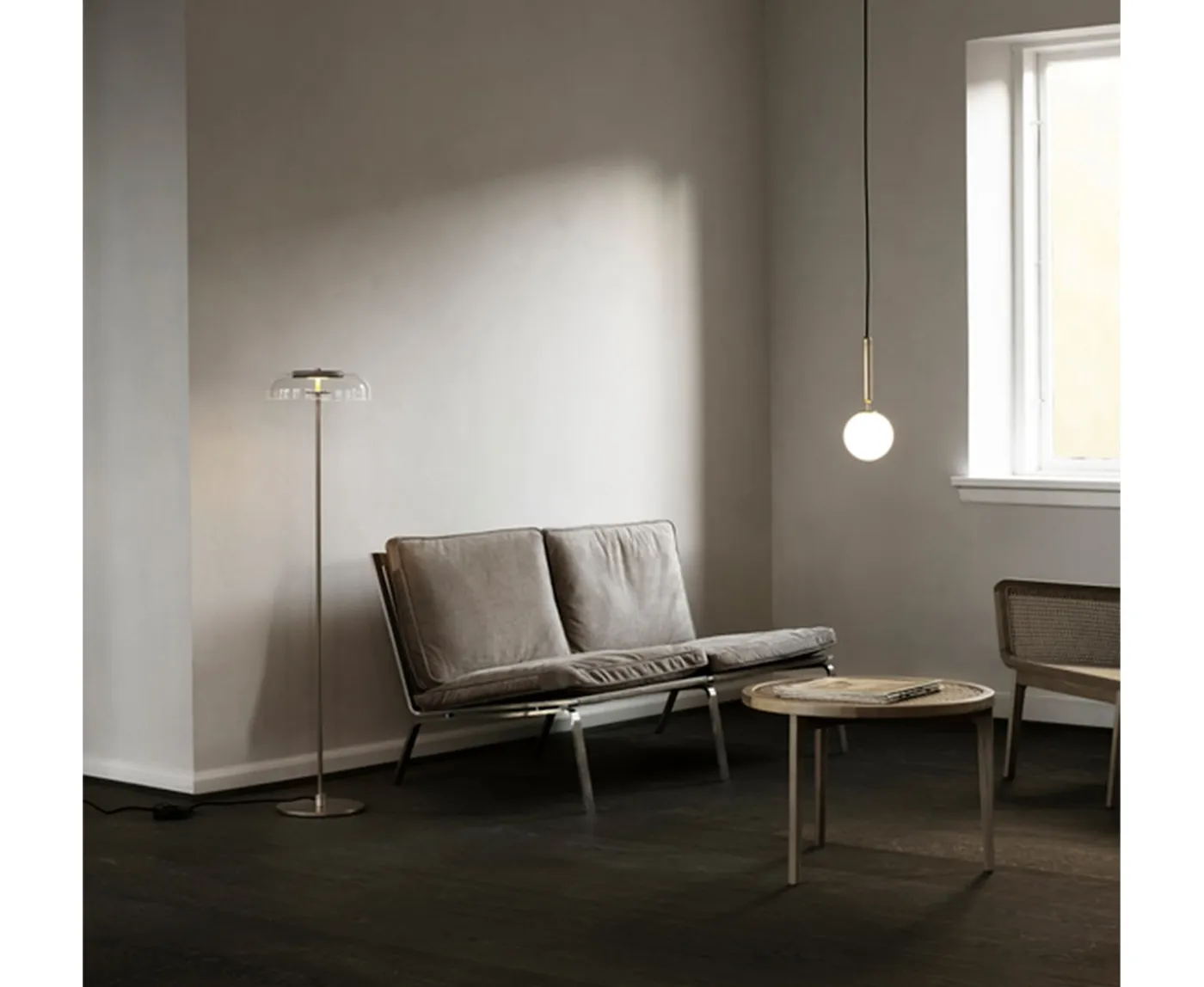 Nuura Miira 1 Taklampa Brass/Opal