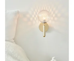 Nuura Miira Vägglampa Brass/Optic Clear