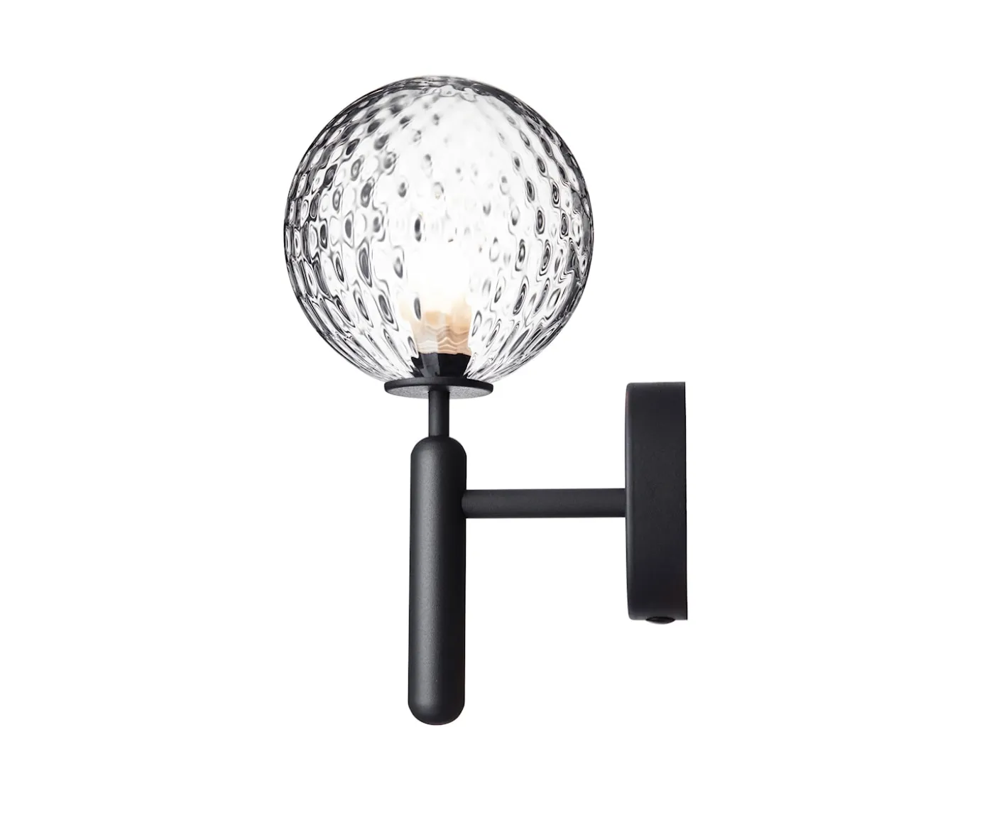 Nuura Miira Vägglampa Rock Grey/Optic Clear