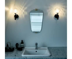 Nuura Miira Vägglampa Rock Grey/Optic Clear