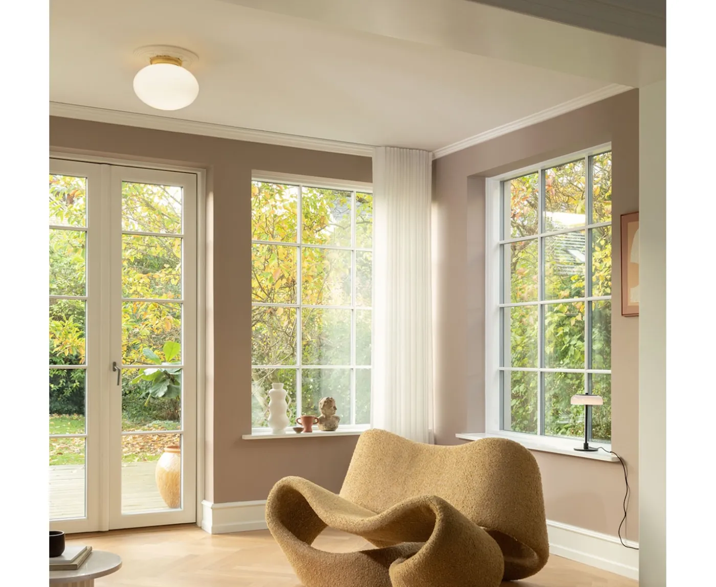 Nuura Rizzatto 301 Plafond Satin Brass/Opal
