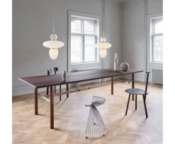 Nuura Rizzatto 43 Taklampa Satin Brass/Opal