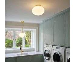 Nuura Rizzatto 32 Taklampa Satin Brass/Opal