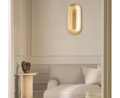 Nuura Sasi Vägglampa Brass Large