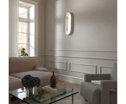 Nuura Sasi Vägglampa Silver Large