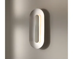 Nuura Sasi Vägglampa Silver Large