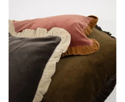 Olsson & Jensen Doris Kuddfodral Olivgrön/Kaffe 30x50