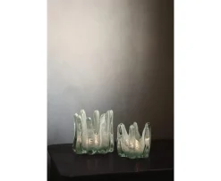Olsson & Jensen Helix Ljuslykta Mossgrön 14cm