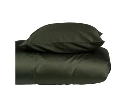 Read the Label Satin 3-del Påslakanset Forest Green