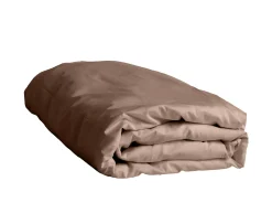 Read the Label Satin Påslakan Taupe Enkel