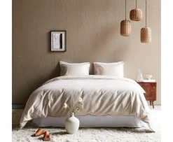 Read the Label Satin Örngott Sand 50x90 2-pack