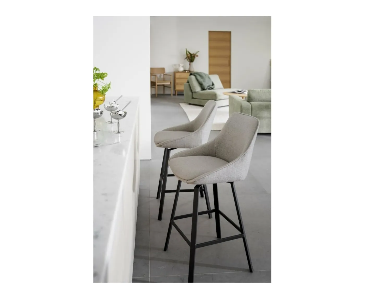 Rowico Home Alison Barstol Beige/Svart