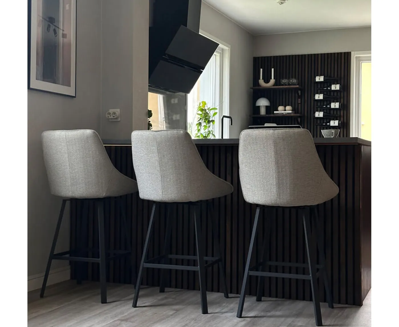 Rowico Home Alison Barstol Beige/Svart