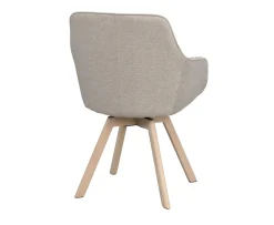 Rowico Home Alison Karmstol Beige/Vitpigmenterad