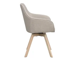 Rowico Home Alison Karmstol Beige/Vitpigmenterad