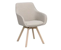 Rowico Home Alison Karmstol Beige/Vitpigmenterad