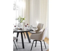 Rowico Home Alison Karmstol Ljusbeige/Svart