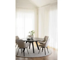 Rowico Home Alison Karmstol Ljusbeige/Svart