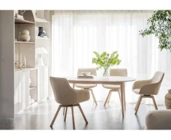 Rowico Home Alison Karmstol Ljusbeige/Vitpigmenterad Ek