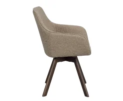 Rowico Home Alison Karmstol Mörkbeige/Brun Ek